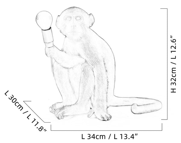 Monkey Lamp sitting lamp