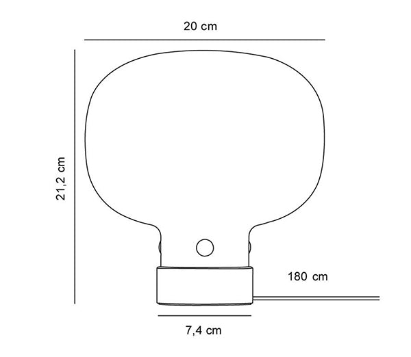 Raito Glass Globe Table Lamp