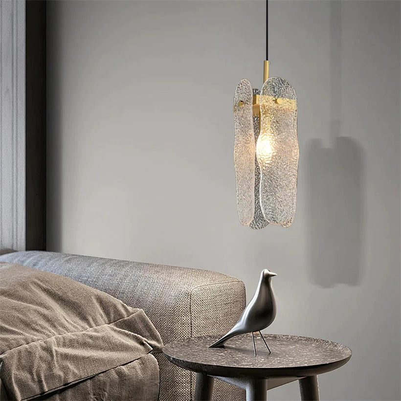 Water-patterned Glass Pendant Lamp