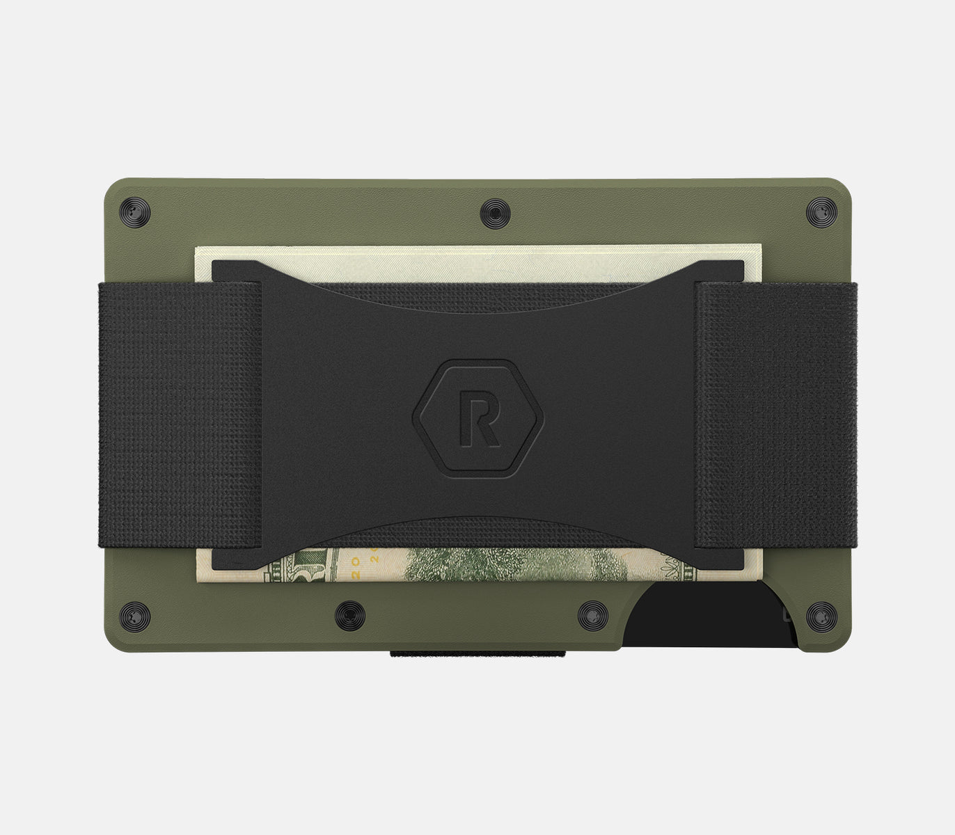 Ridge Wallet - Matte Olive Titanium