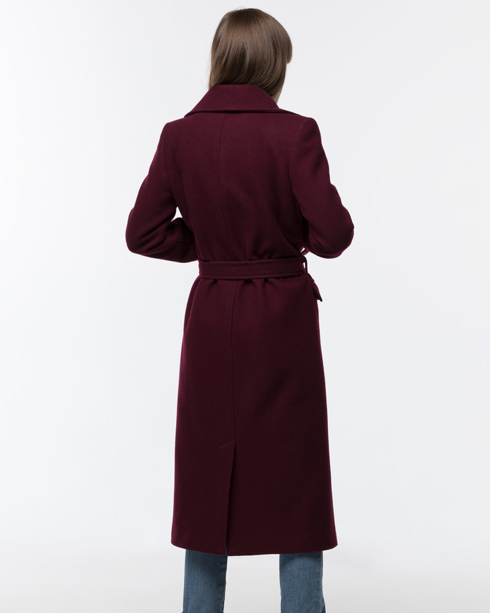 Burgundy wool coat – Sumarokova Atelier