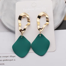 Load image into Gallery viewer, 2022 Statement Earrings White Geometric Long Dangle Earrings for Women Wedding Party Christmas Gift
