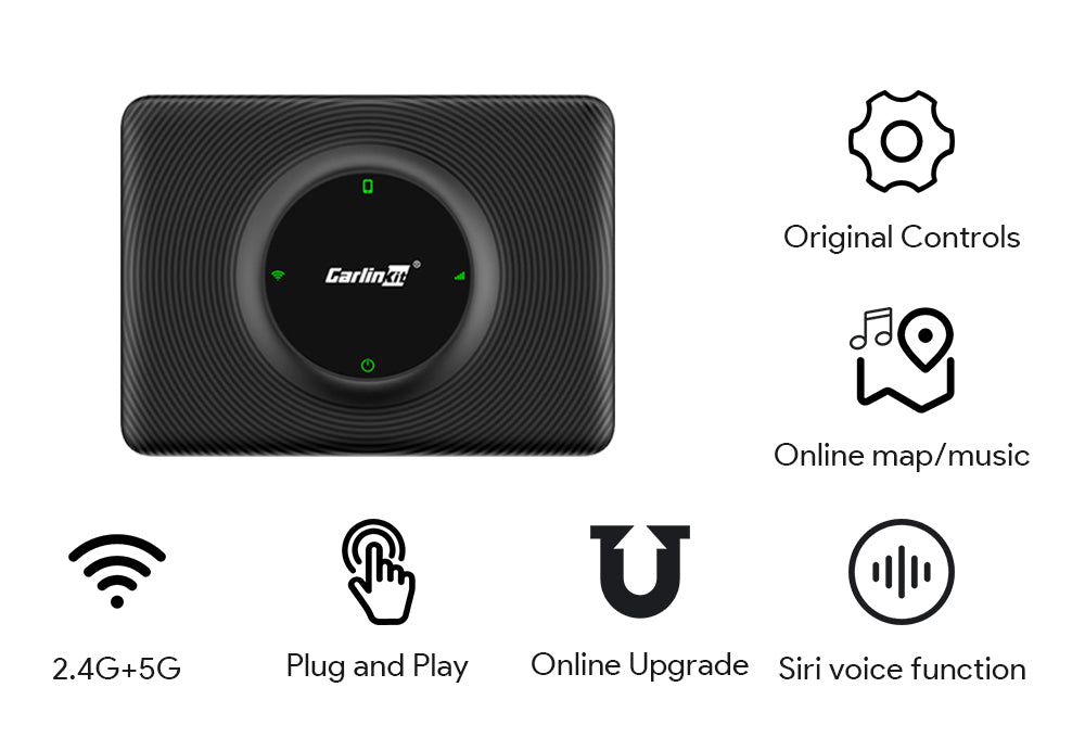 carlinkit T2C wireless carplay adapter features