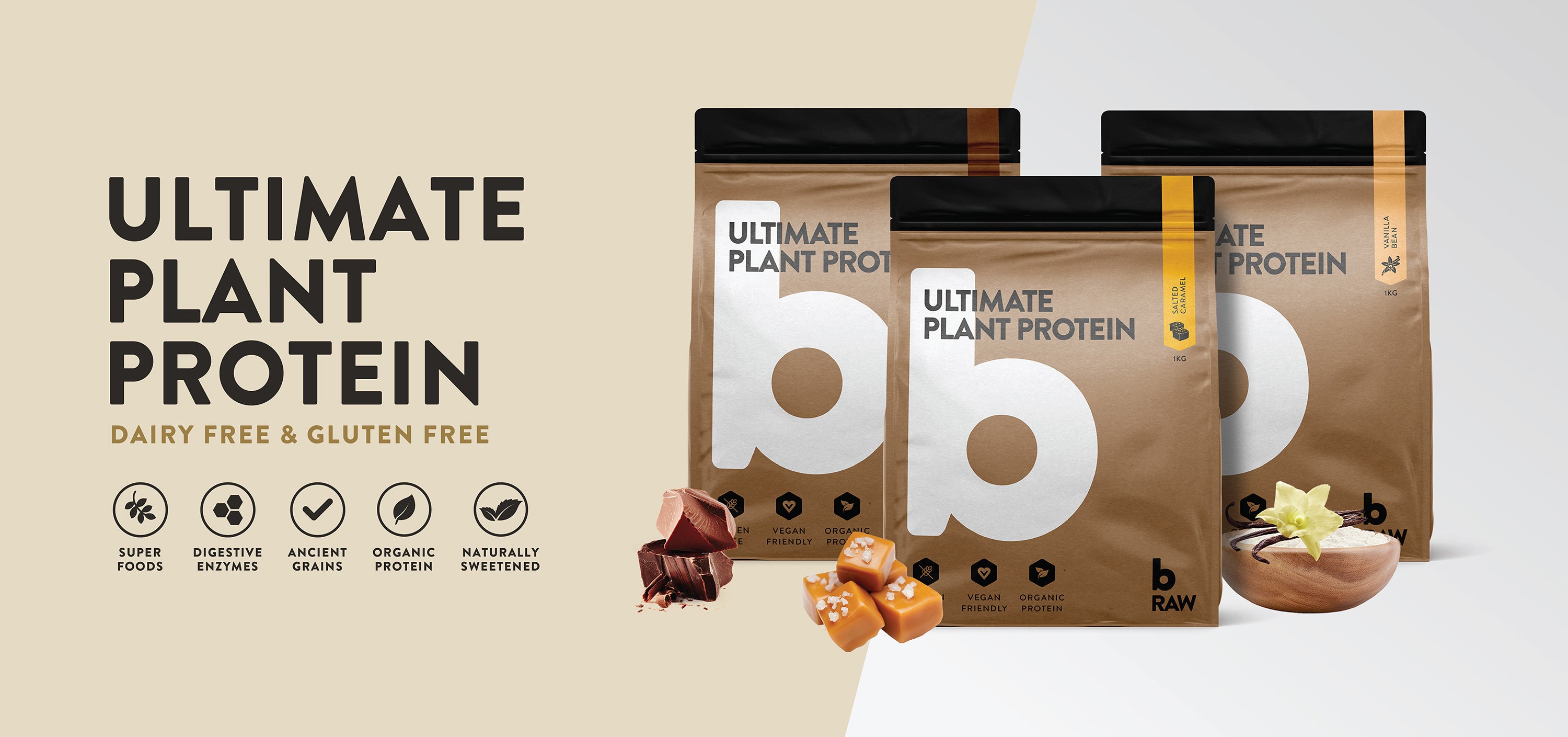 Ultimate Plant Protein by B Raw - Nutrition Warehouse