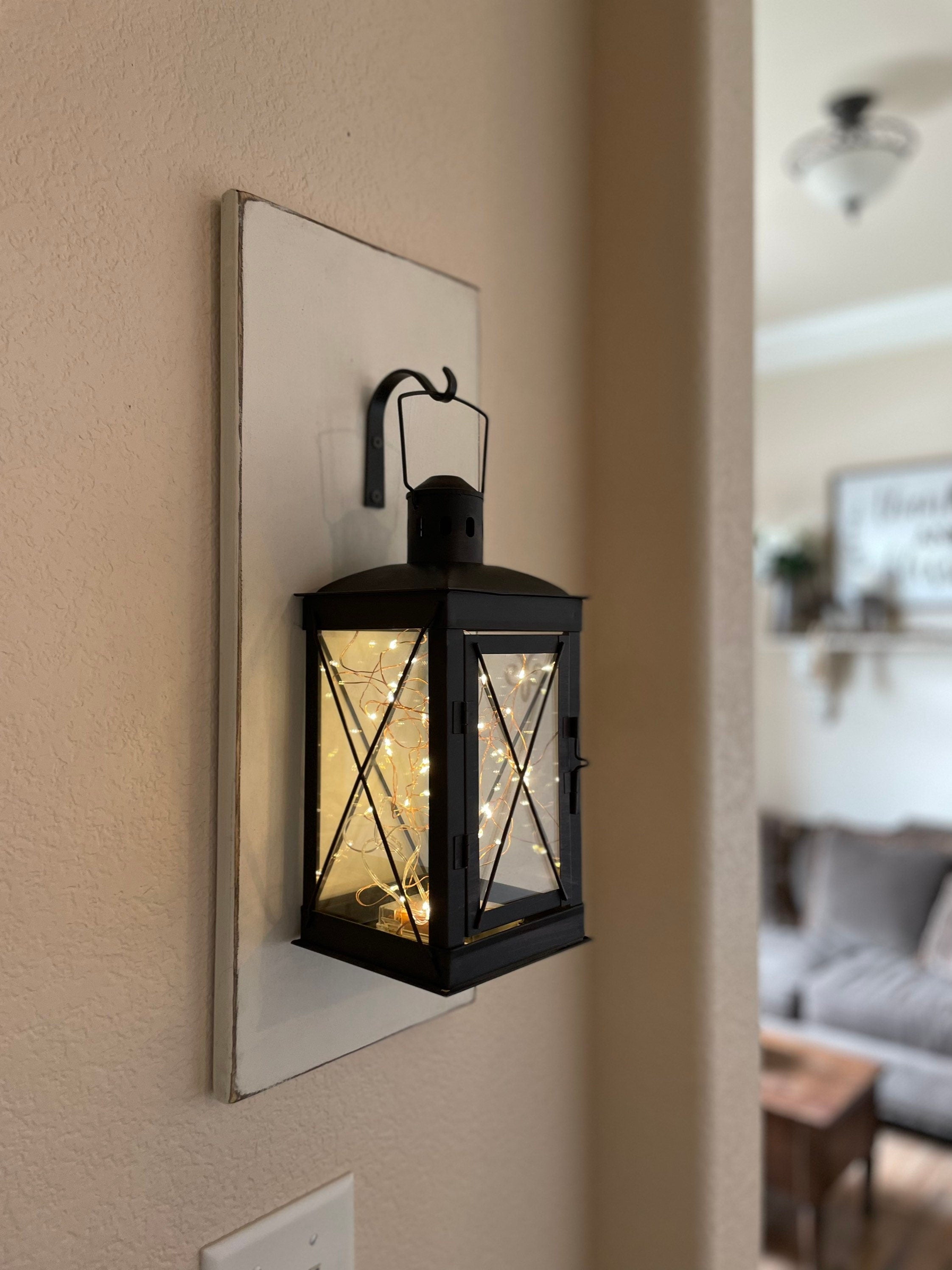 hanging lantern wall sconce