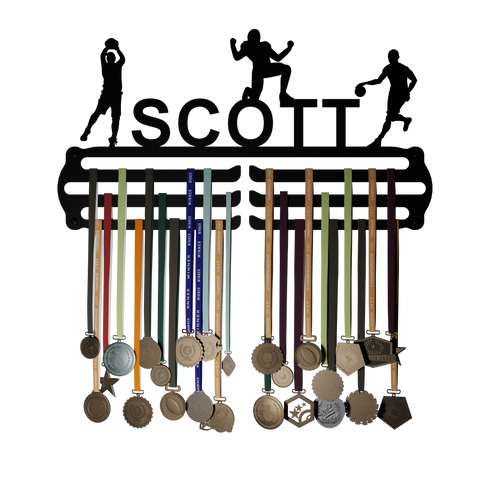 personalized medal display hangers