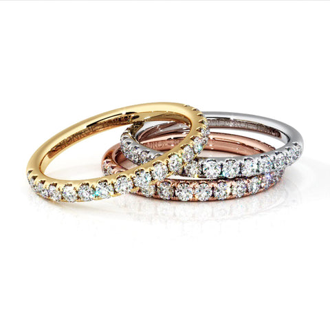 Bianca ladies diamond wedding ring, available in white gold, rose gold, yellow gold or platinum