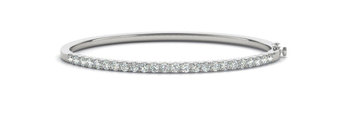 Sicily One Carat Diamond Bangle 18ct white gold Available in 18ct white gold, 18ct yellow gold, 18ct rose gold, 14ct white gold, 14ct yellow gold, 14ct rose gold and platinum