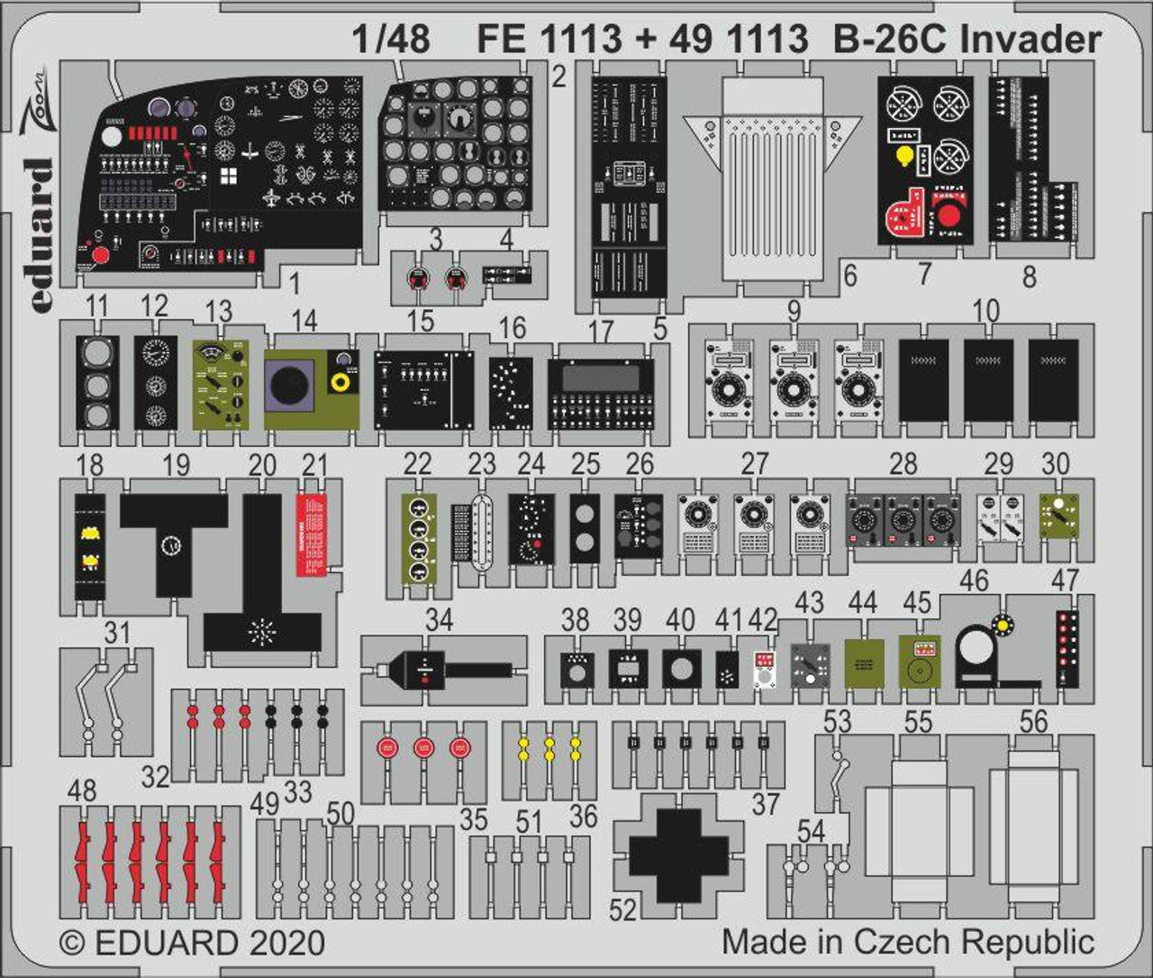 Eduard 1/48 Eduard B26C Invader for ICM (Pre-Painted)