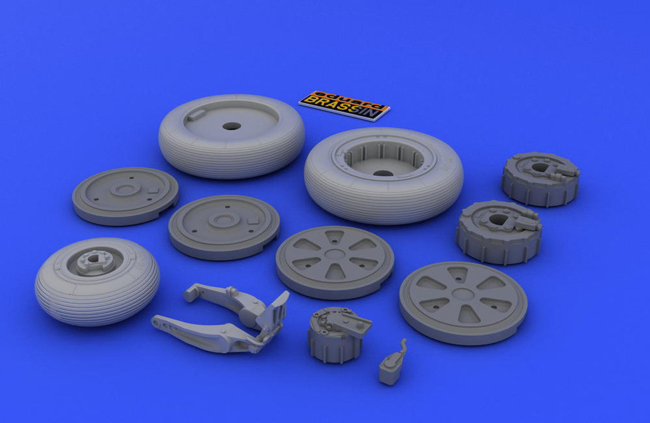 Eduard 1/48 Eduard MiG21 Wheels for EDU (PE & Resin)