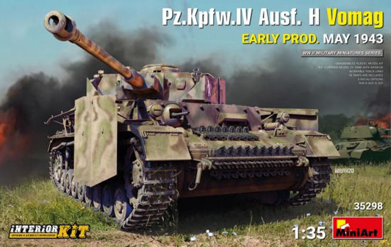 Miniart 1/35 Miniart PzKpfw IV Ausf H Vomag Early Production Tank w/Full Interior May 1943