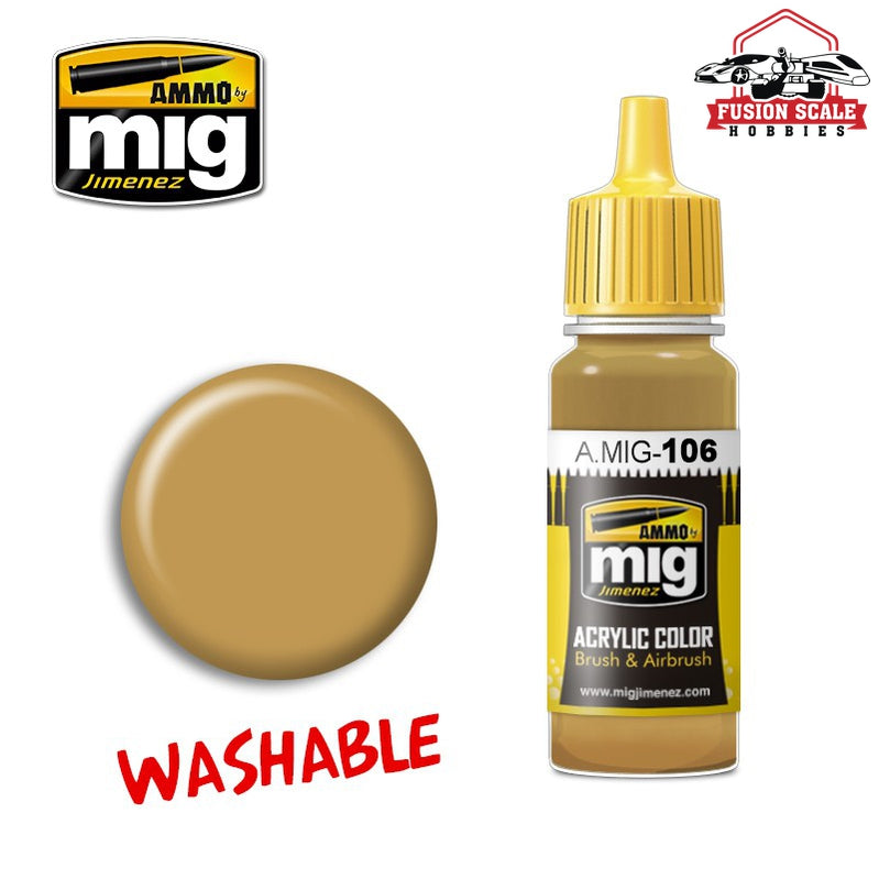Ammo Mig Jimenez Washable Sand (Ral 8020)  Acrylic Paint