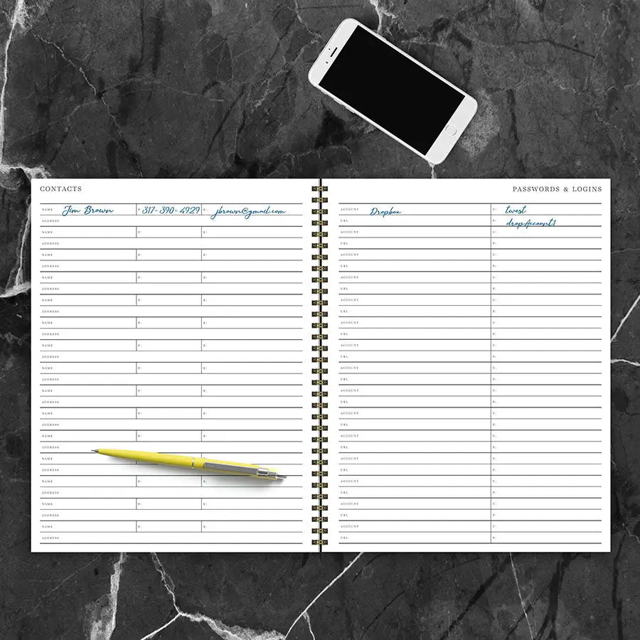 scheuren professioneel Premisse Classic Leather Large Weekly Executive Planner – GracieBee Designs &  Stationery