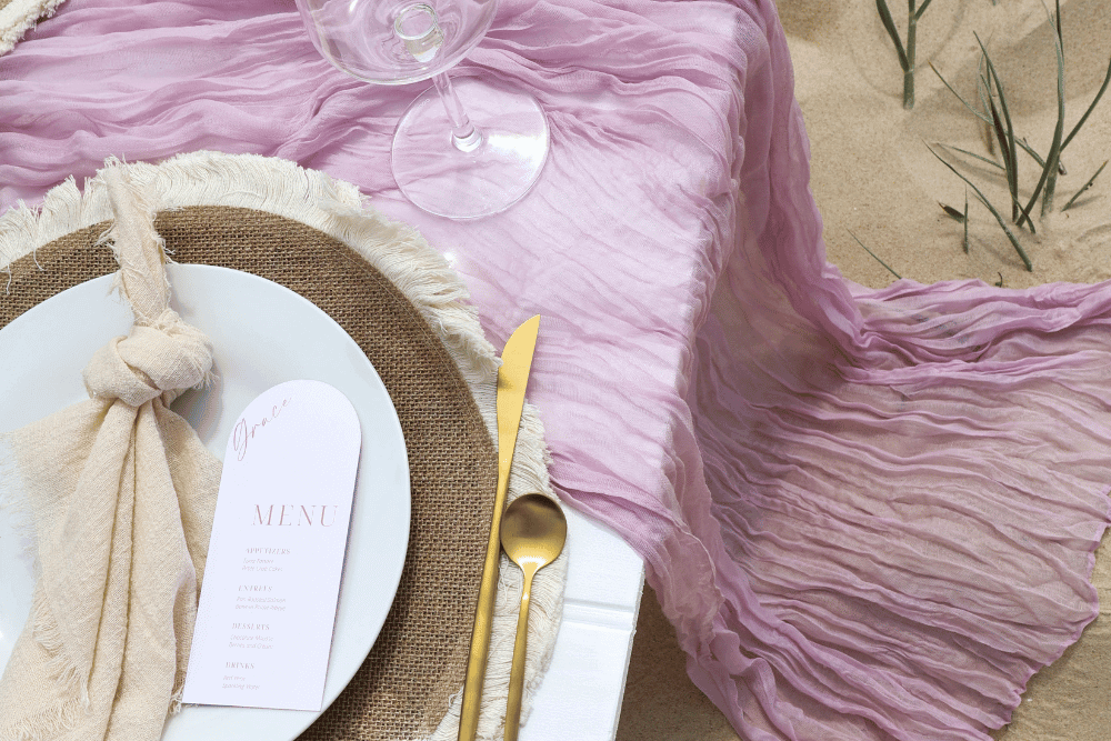 closeup shot of rustic table essentials