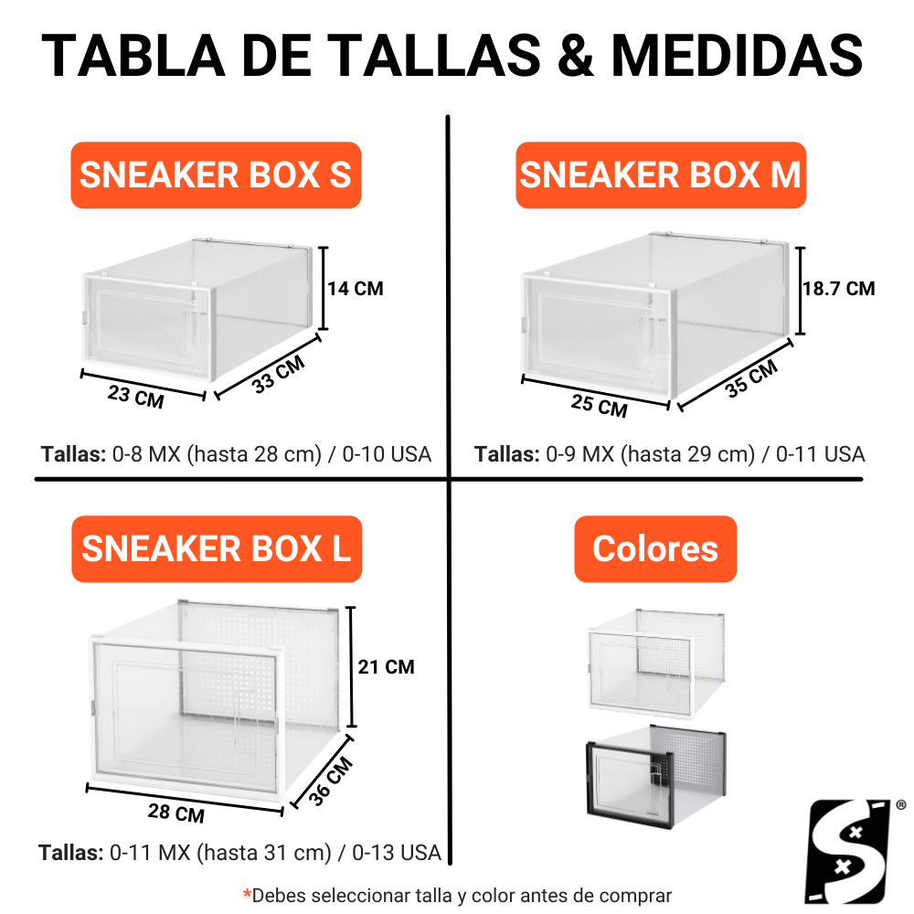 Air Box - Cajas Transparentes Para Set de 12 - Sneakergame.mx®