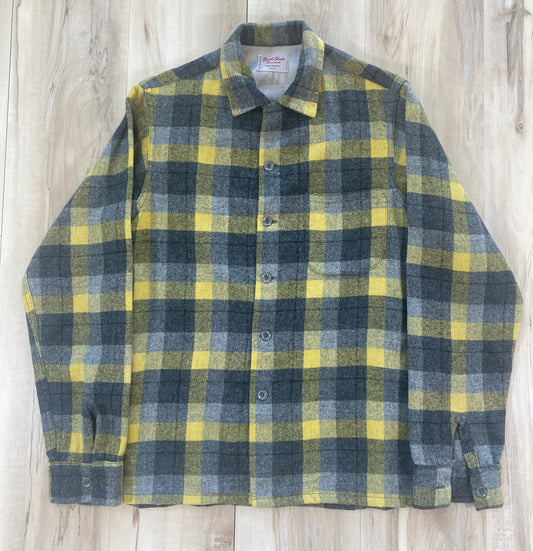 1960s Pendleton Loop Collar Oversized Wool Shirt Men's Size M/L