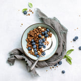 Healthy Home-Made Blueberry Granola Yogurt Bowl