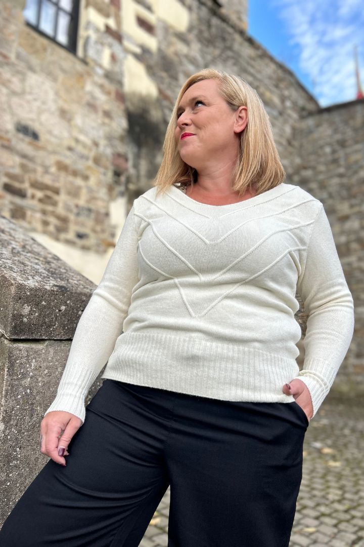 Slim-Fit Pullover mit Rollkragen⎮Wunderbar Hübsch | Strickpullover