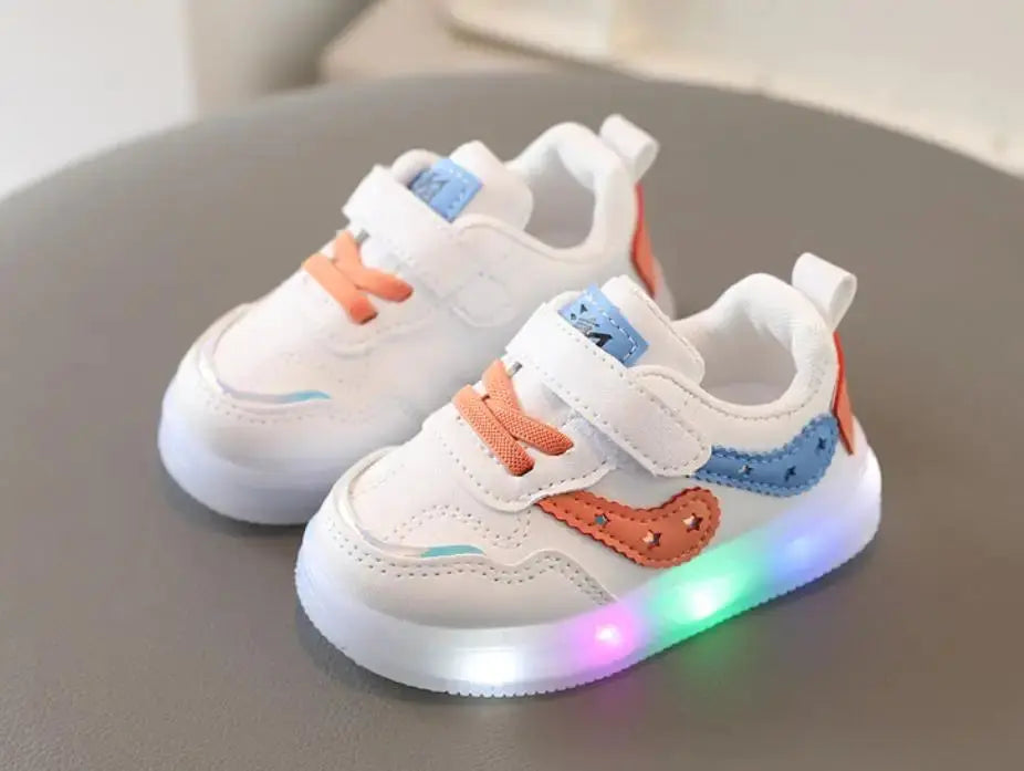 Baby Lighting Breathable Non-slip Soft-soled Sneakers - Baby World