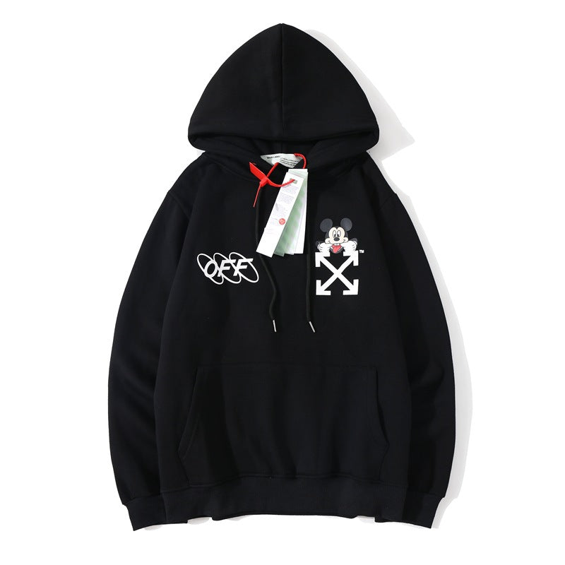 off white hoodie mickey mouse