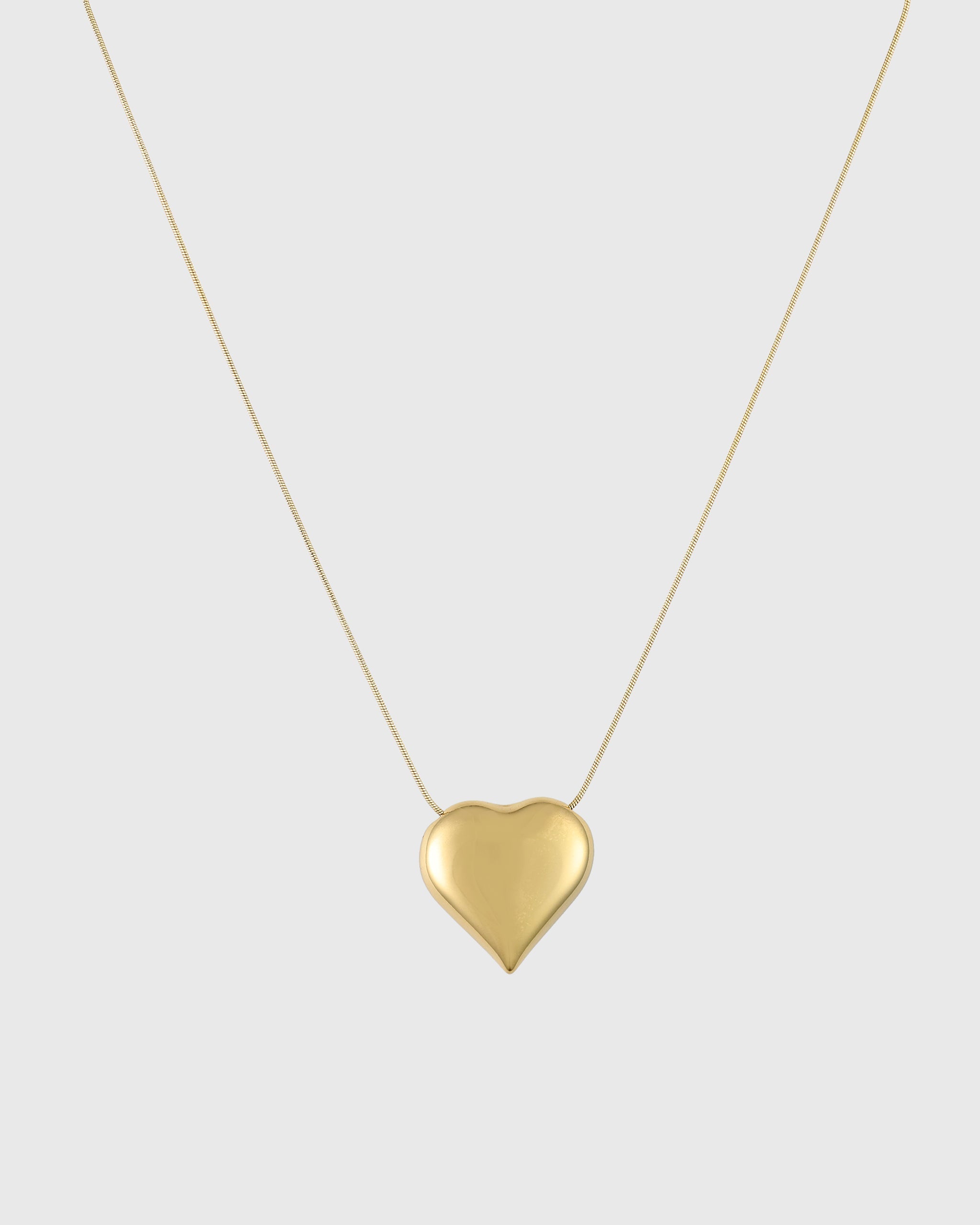 Taylor Heart Paperclip Link Chain Necklace | Caitlyn Minimalist