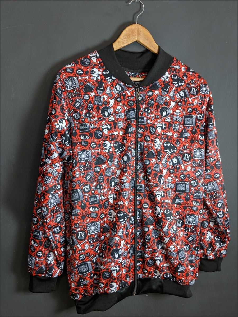 Red Anime Bomber Jacket