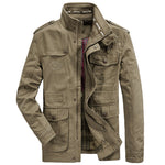 Plus Size 7XL 8XL Military Jacket Men Spring Autumn Cotton Outdoor Multi-pocket Mens Jackets Casual Coat Male Chaqueta Hombre