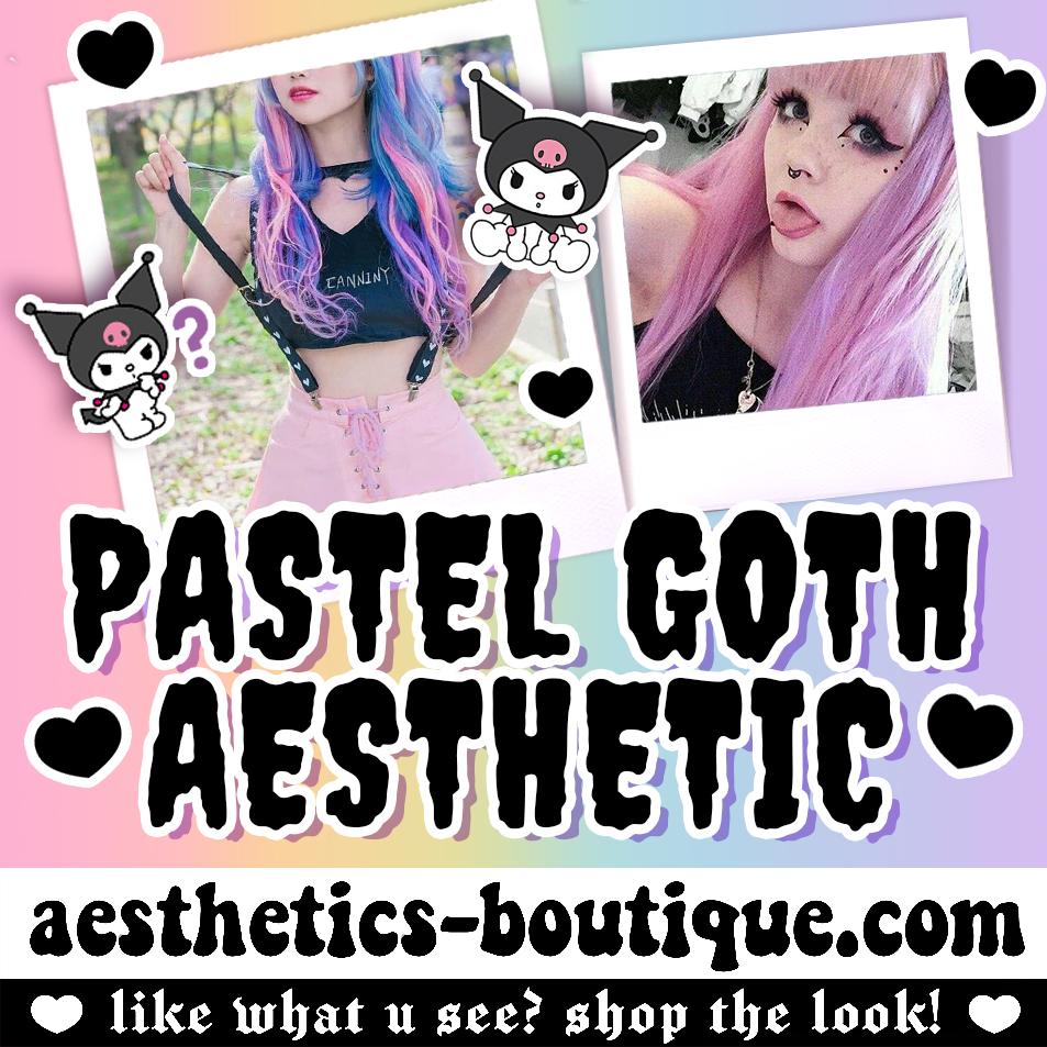 Pastel Goth Aesthetic Outfits eGirl, Kawaii, Gothic Outfit Inspo Kei –  Aesthetics Boutique