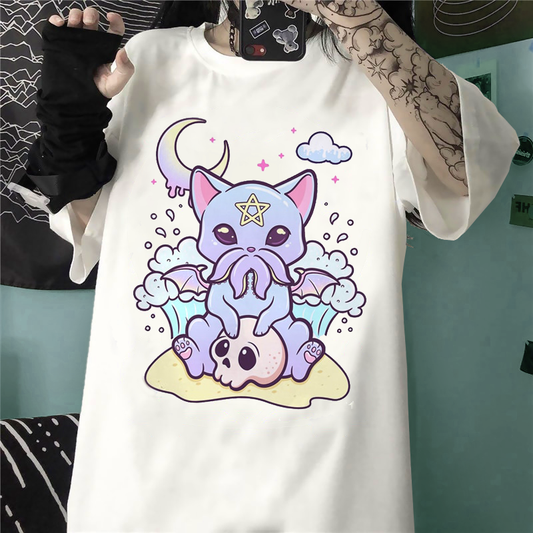 Sanriocore Aesthetic Clothes Hello Kitty UFO Alien Pink Kawaii