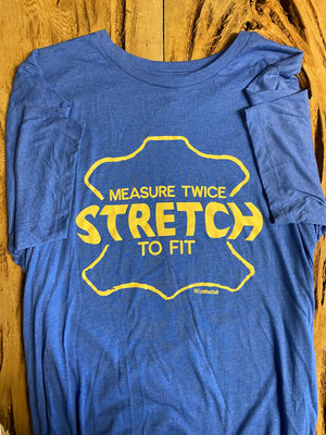 “Stretch to Fit” Tshirt - Blue - DG Saddlery Store