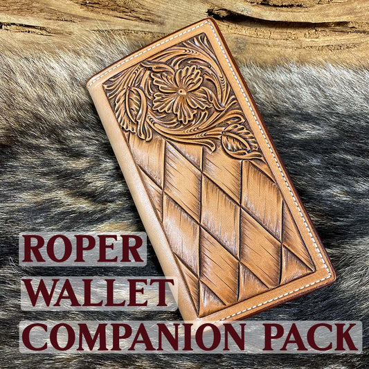 Custom Leather Money Clip Wallet Floral — 33 Ranch & Saddlery, LLC