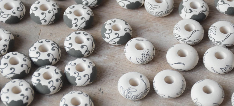 porcelain material beads