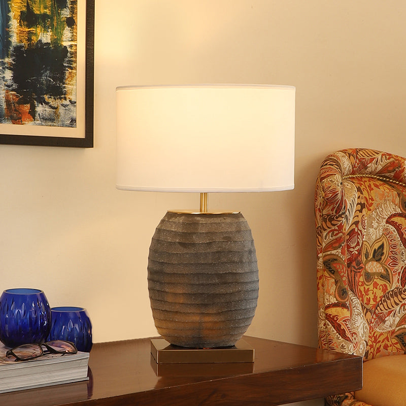 grey rustic table lamp