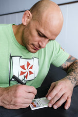 IBJJF Hall of Fame Athlete Xande Ribeiro Signs Gold Infinity Series Trading Cards