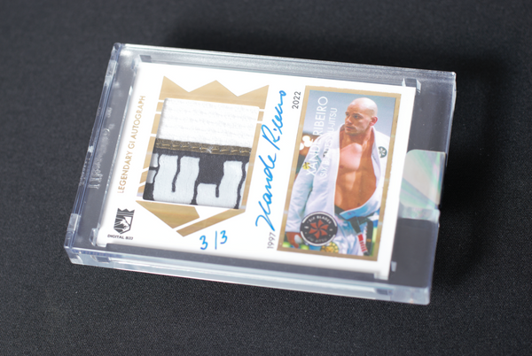 XANDE RIBEIRO 2022-23 GOLD INFINITY ♾ SERIES GI PATCH AUTOGRAPH CARD - LAUNDRY TAG