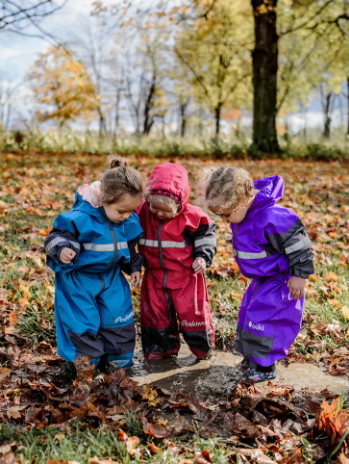 KidORCA Kids Rain Pants Hard Shell Waterproof _ Navy