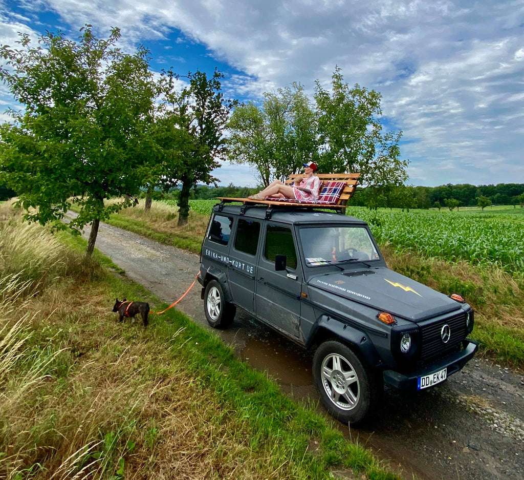 Erika und Kurt Mercedes G-Klasse mit Dachterasse