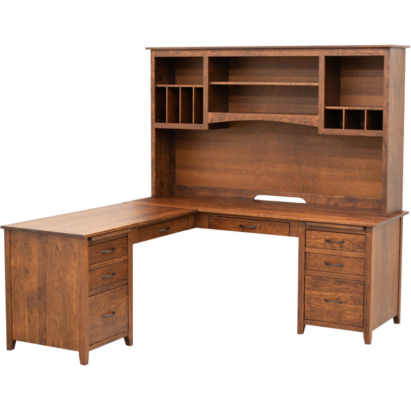 shaker desk with hutch