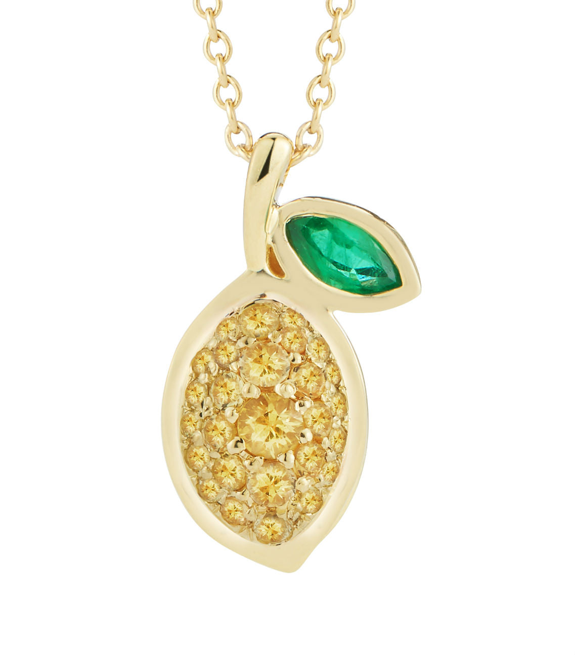 Gemstone Lemon Necklace