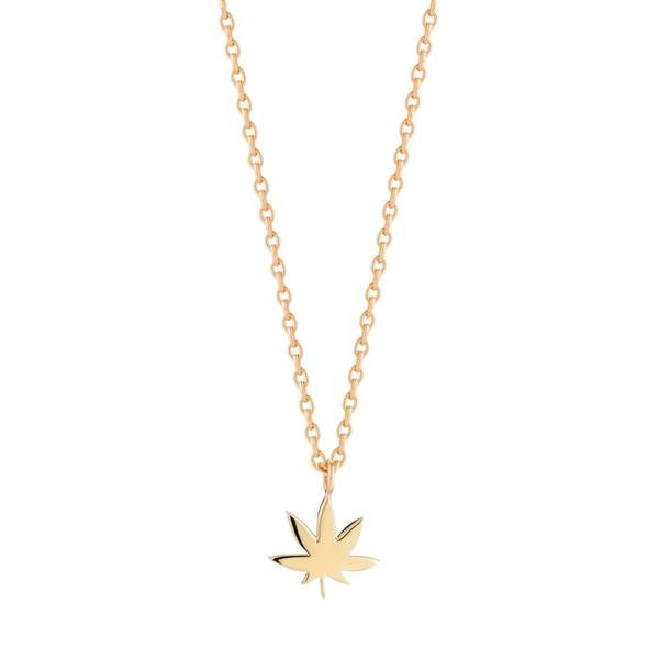 Pot Leaf Charm Necklace