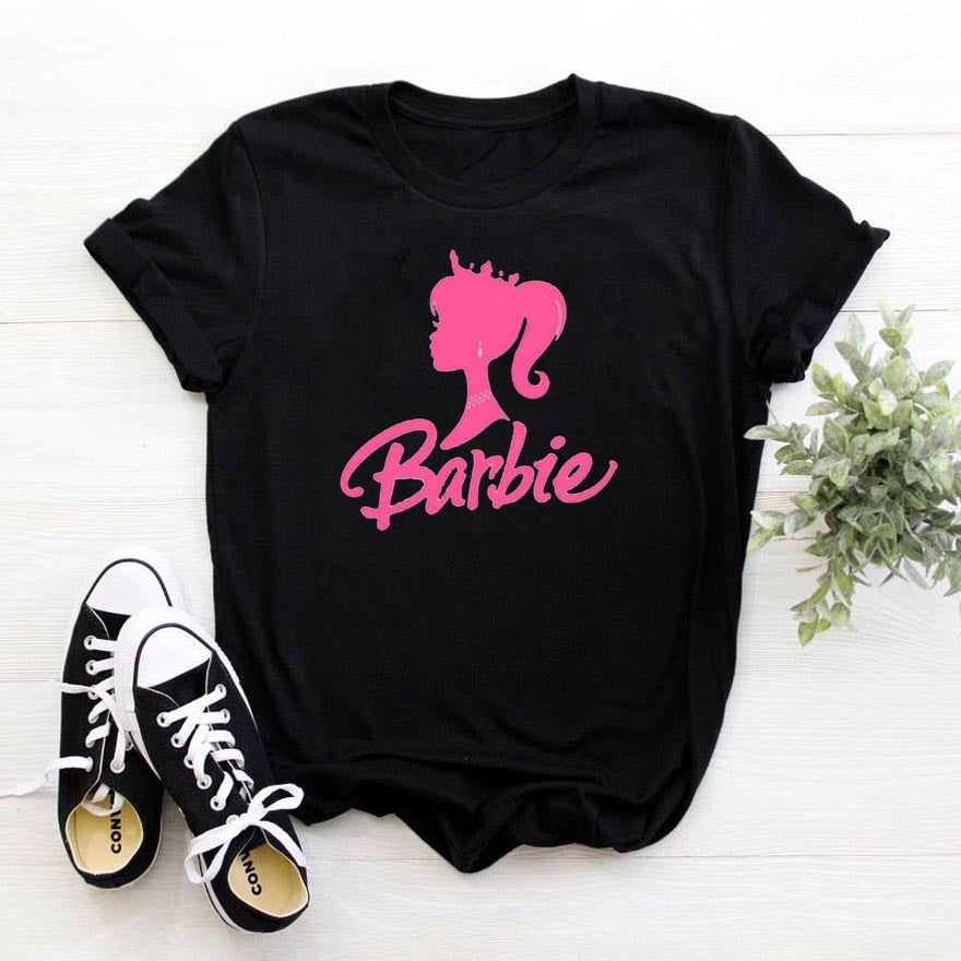 Barbie Silhouette Cotton T-Shirt