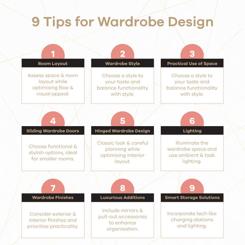 9 tips for wardrobe design