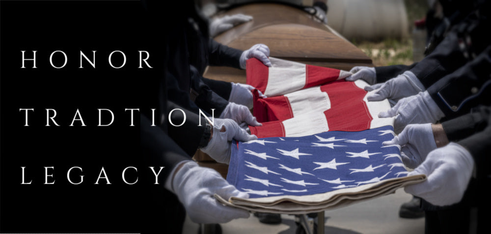 Folding of the flag Military Funeral Burial Internment Flag