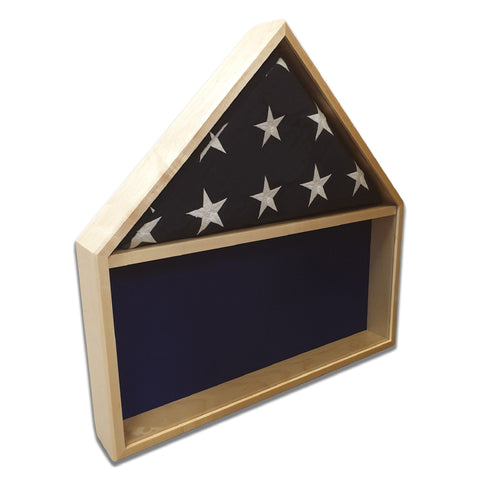Maple Burial Flag Shadow Box