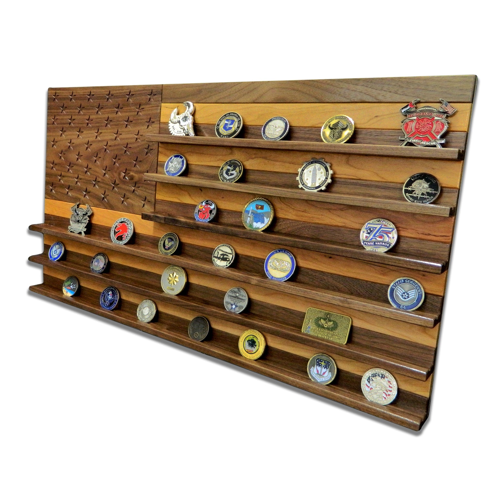 Challenge Coin Case - Five Coin Display, Challenge Coin Displays