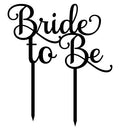 Image of "Bride To Be" Wedding Cake Topper Custom Yellow Cake Topper Wedding Cake Decoration Available 6"-7" Inches Wide