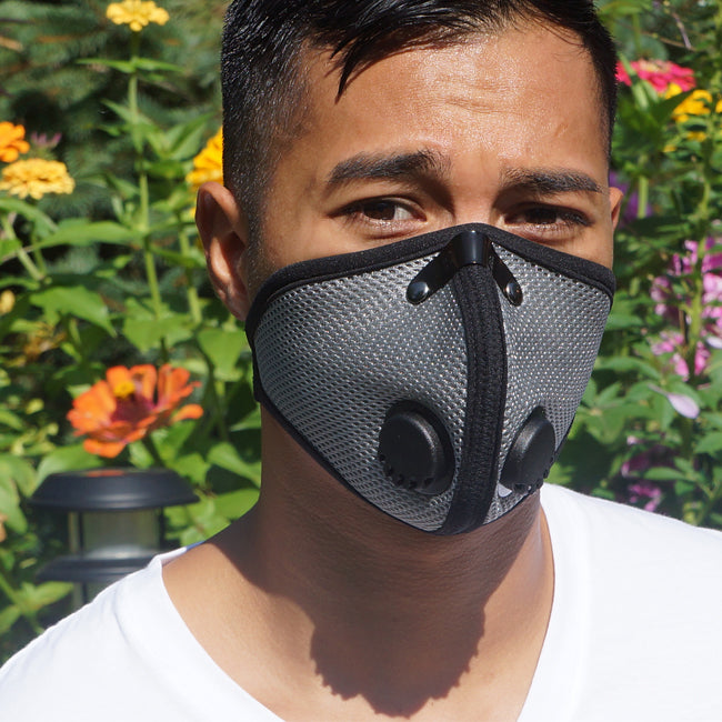 Allergy - Man wearing RZ Mask M2 Titanium