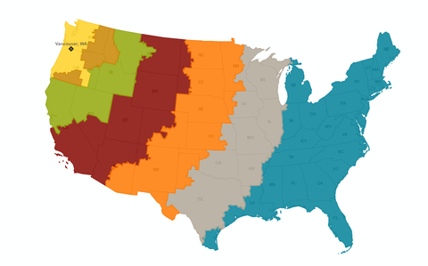 CustomBoxes Shipping Zones