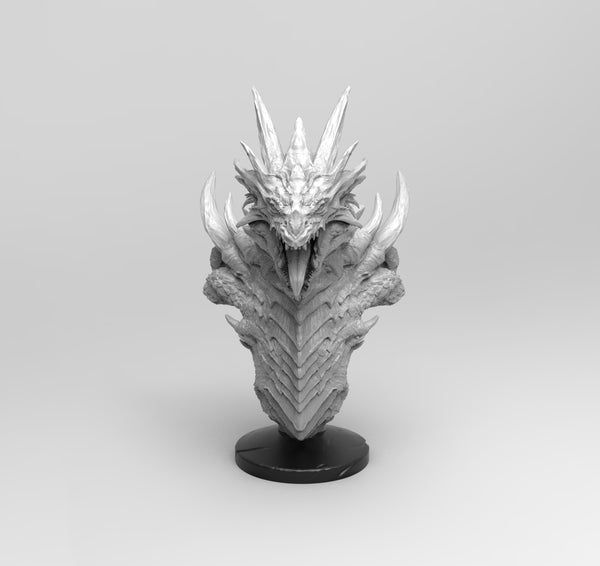 E177 - Legendary dragon design, The Elder Black Dragon, STL 3D