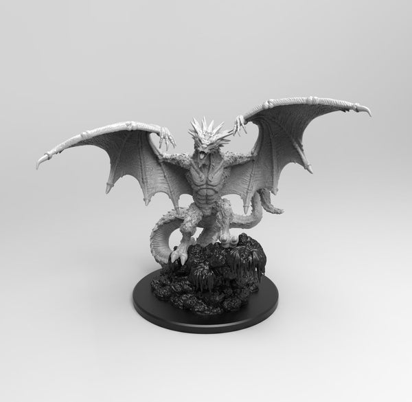 A477 - Legendary dragon design, The Dragon dwraft, STL 3D model